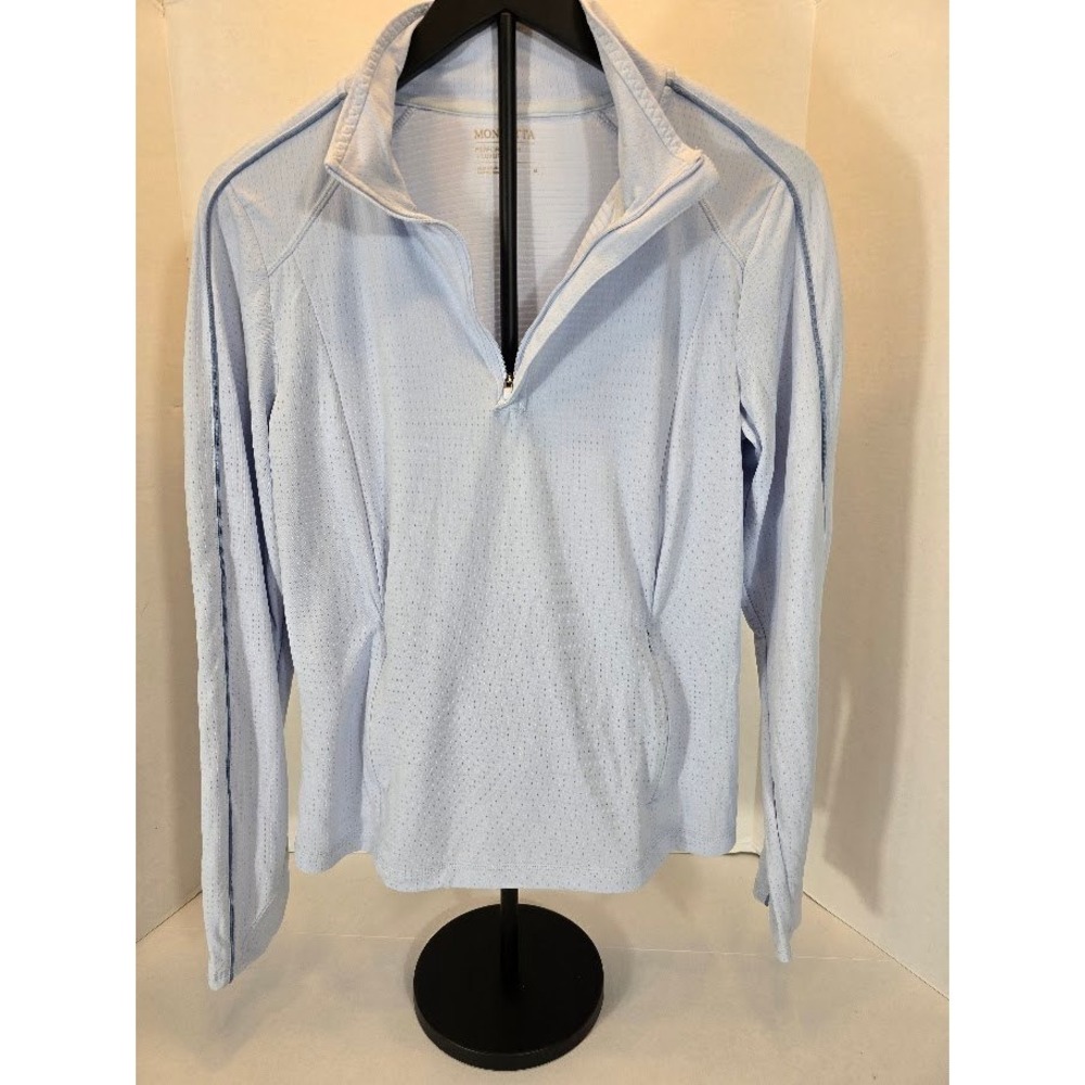 Mondetta Performance Luxury Womens Half Zip Long Sleeve Top‎